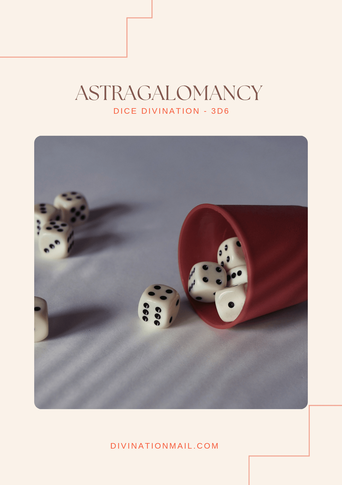 Standard Dice Divination Guide: Printable Astragalomancy Manual (Digital Download) - Divinationmail ABN: 76 607 487 962