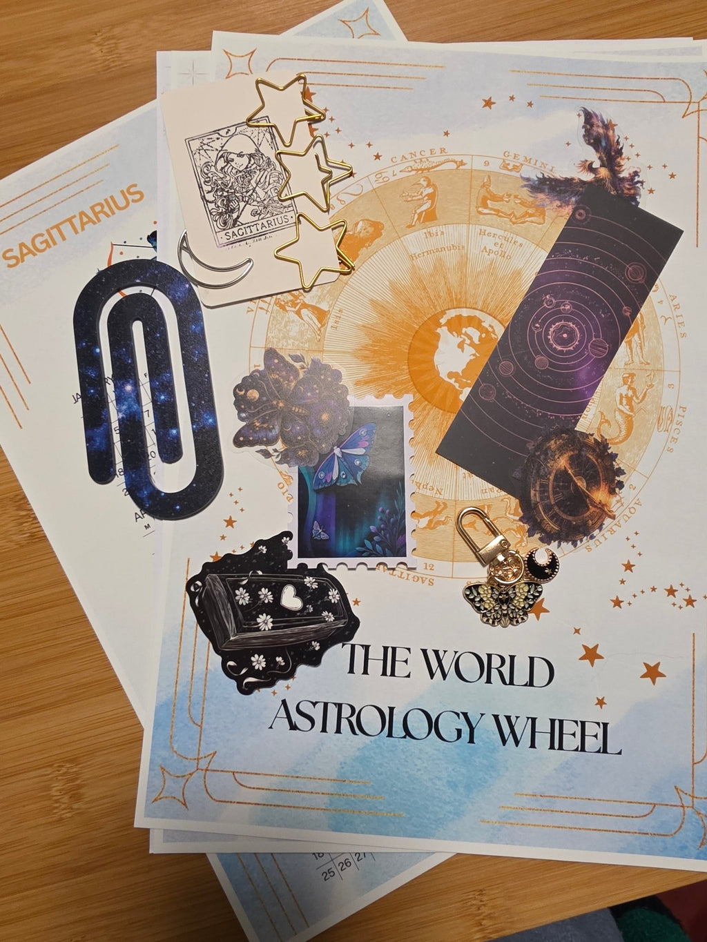 The Cosmic Year Ahead Bundle: Astro Wheel Tarot Reading & 2027 Whimsy Stationery - Divinationmail ABN: 76 607 487 962