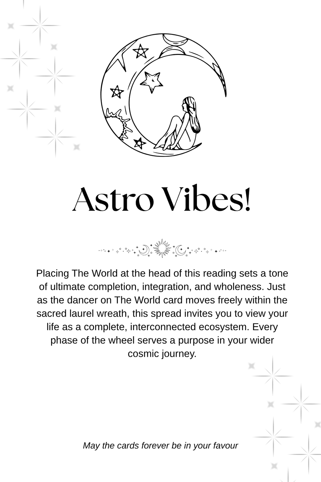 The Cosmic Year Ahead Bundle: Astro Wheel Tarot Reading & 2027 Whimsy Stationery - Divination Mail. ABN: 76 607 487 962