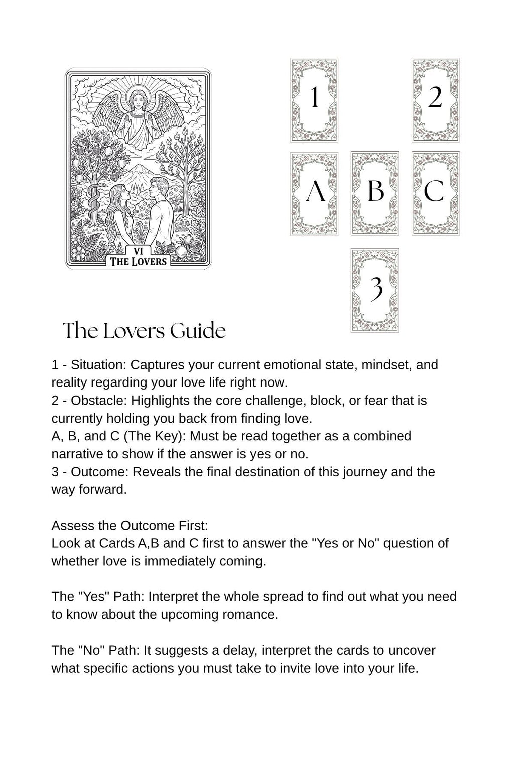 The Lovers: Looking for Love Tarot Reading Bundle - Divination Mail. ABN: 76 607 487 962