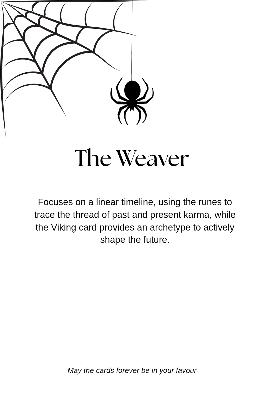 The Weaver - Rune and Oracle - Divination Mail. ABN: 76 607 487 962