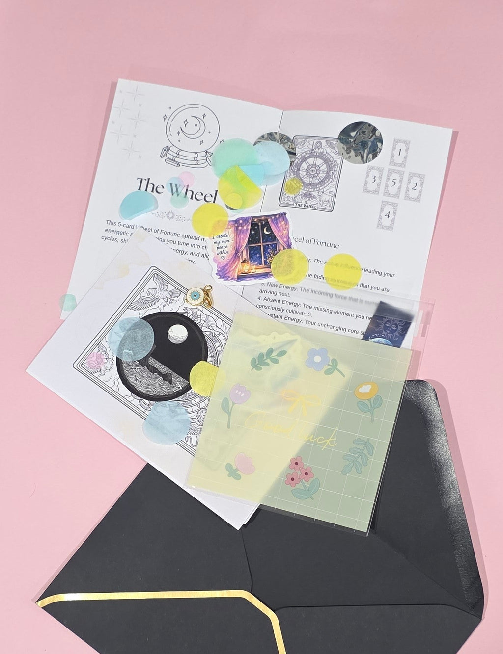 The Wheel Tarot Snail mail bundle - Divination Mail. ABN: 76 607 487 962The Wheel Tarot Snail mail bundle